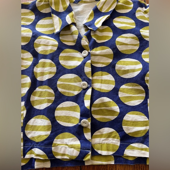 Vintage Handmade Cropped Jacket Like Marimekko - Picture 2 of 4